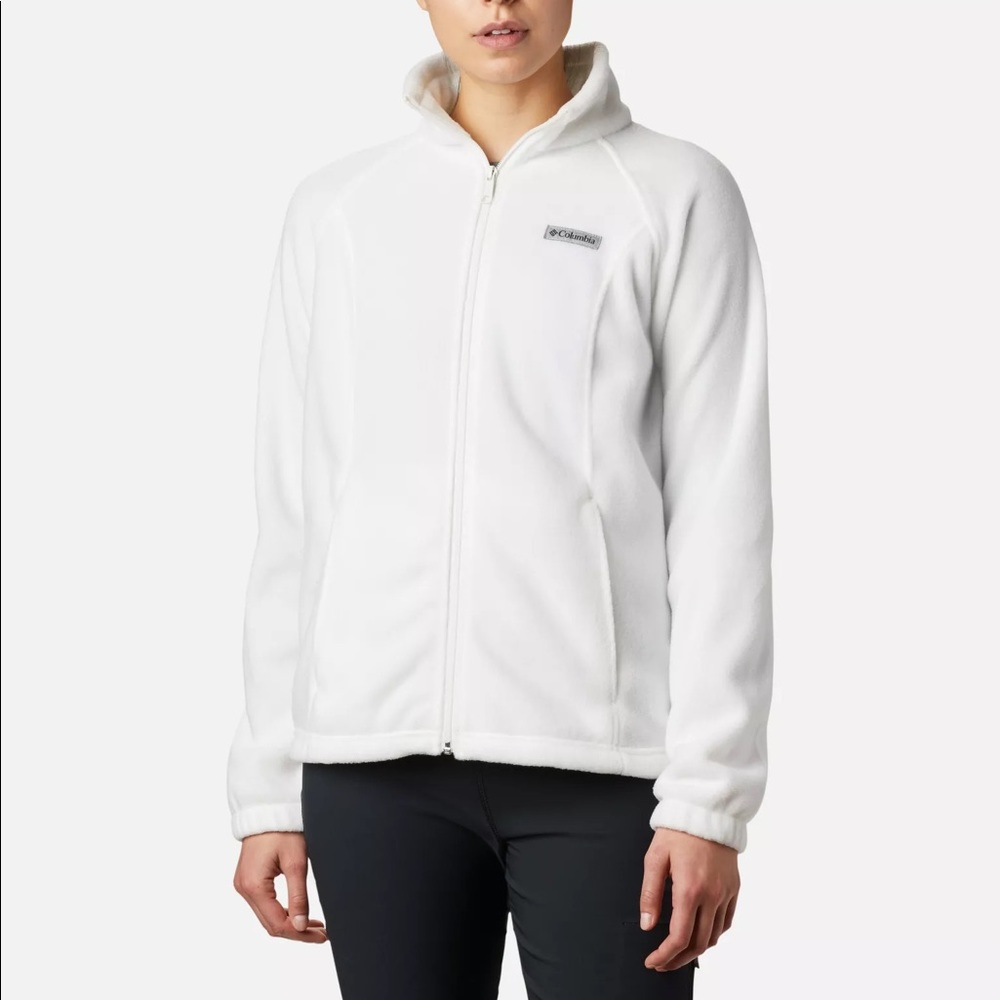 Women’s White Medium M Benton Springs™ Full Zip Fleece Jacket (unworn w/o tag)